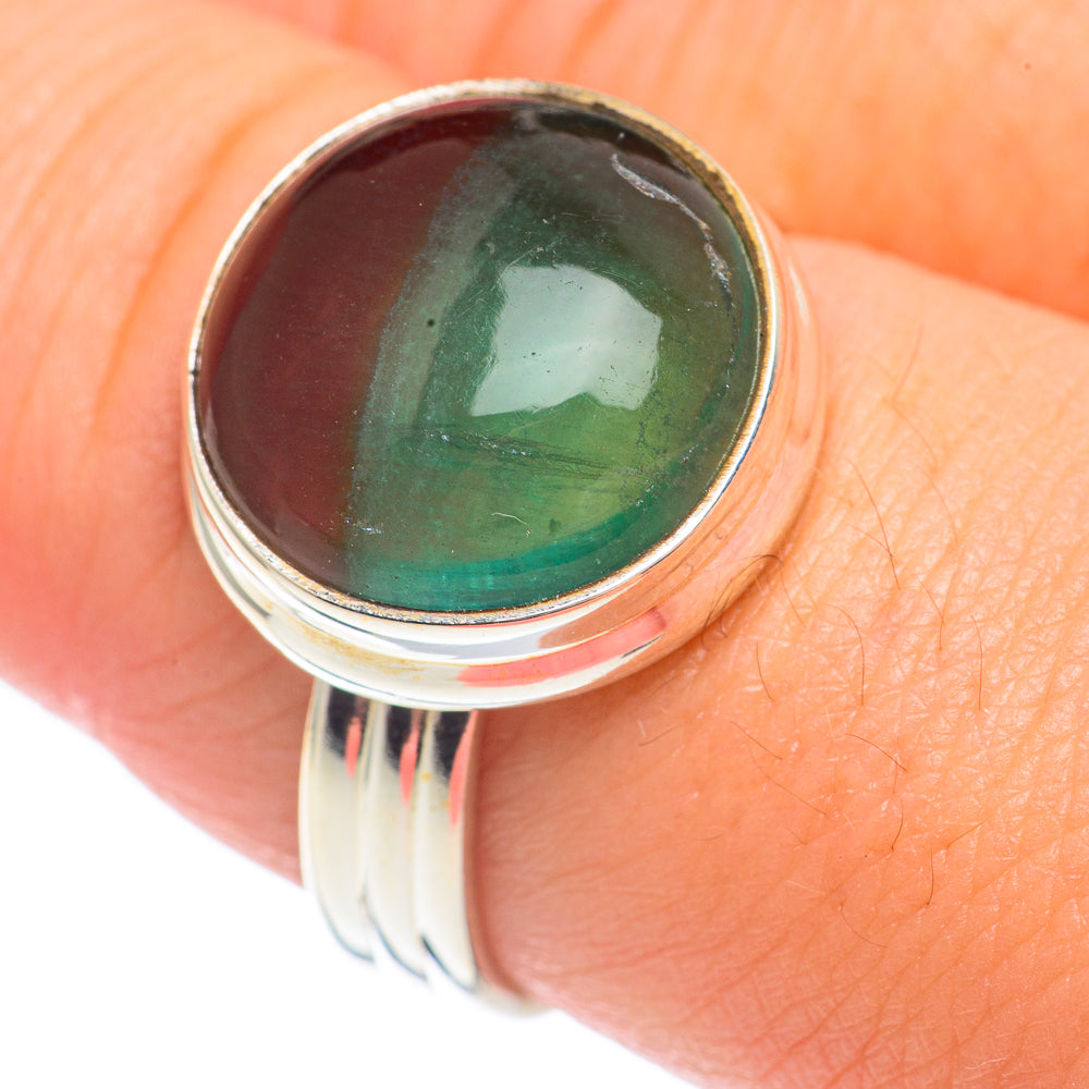 Green Fluorite Rings handcrafted by Anasilvercos - RING67930