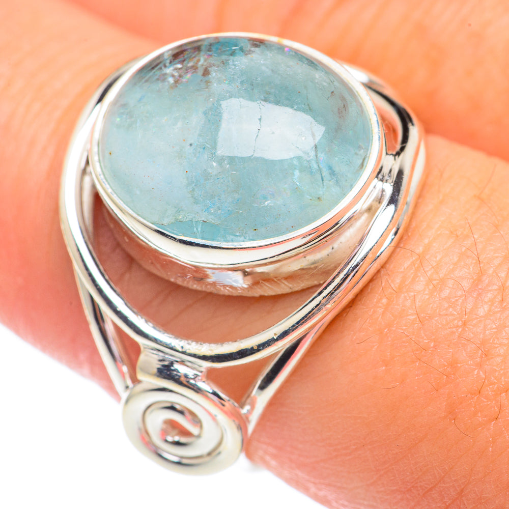 Aquamarine Rings handcrafted by Anasilvercos - RING67934
