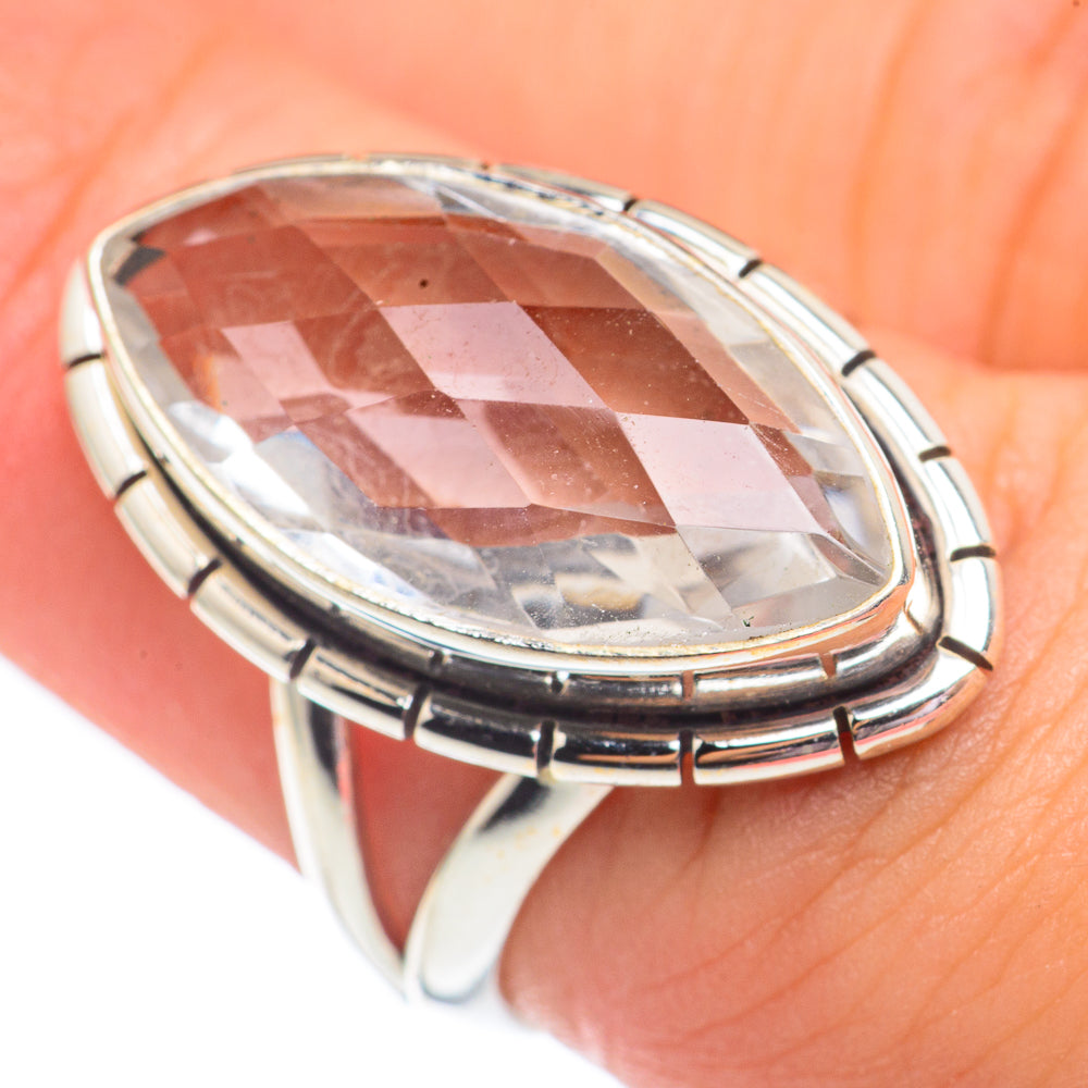 White Quartz Rings handcrafted by Anasilvercos - RING67954