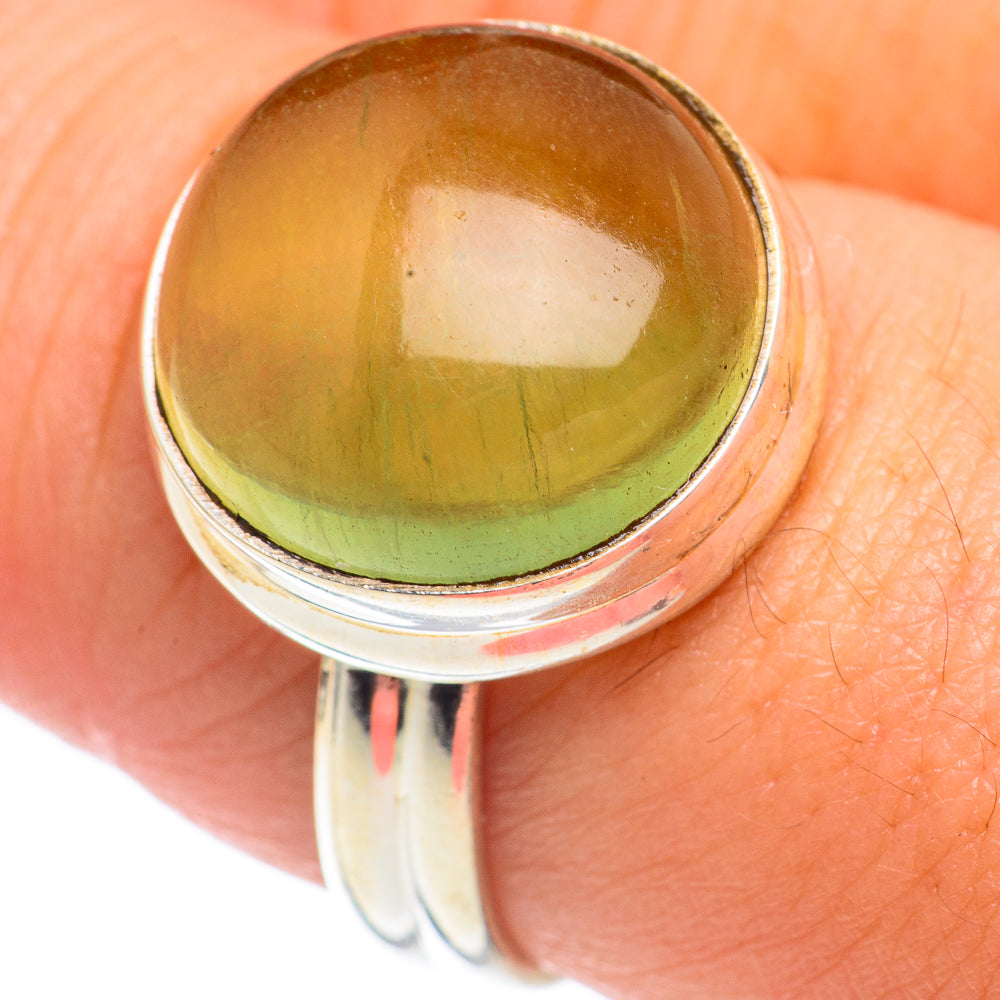 Green Fluorite Rings handcrafted by Anasilvercos - RING67960