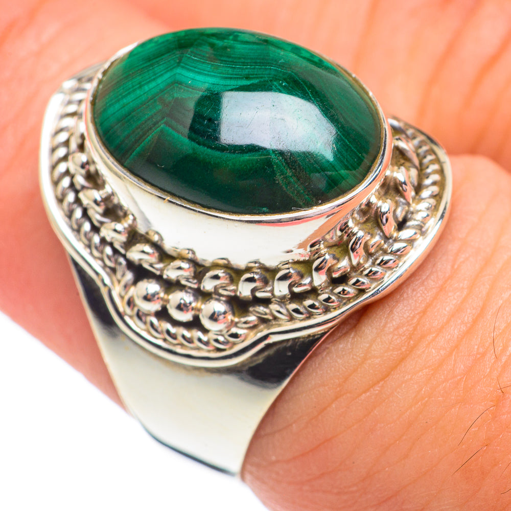 Malachite Rings handcrafted by Anasilvercos - RING67969