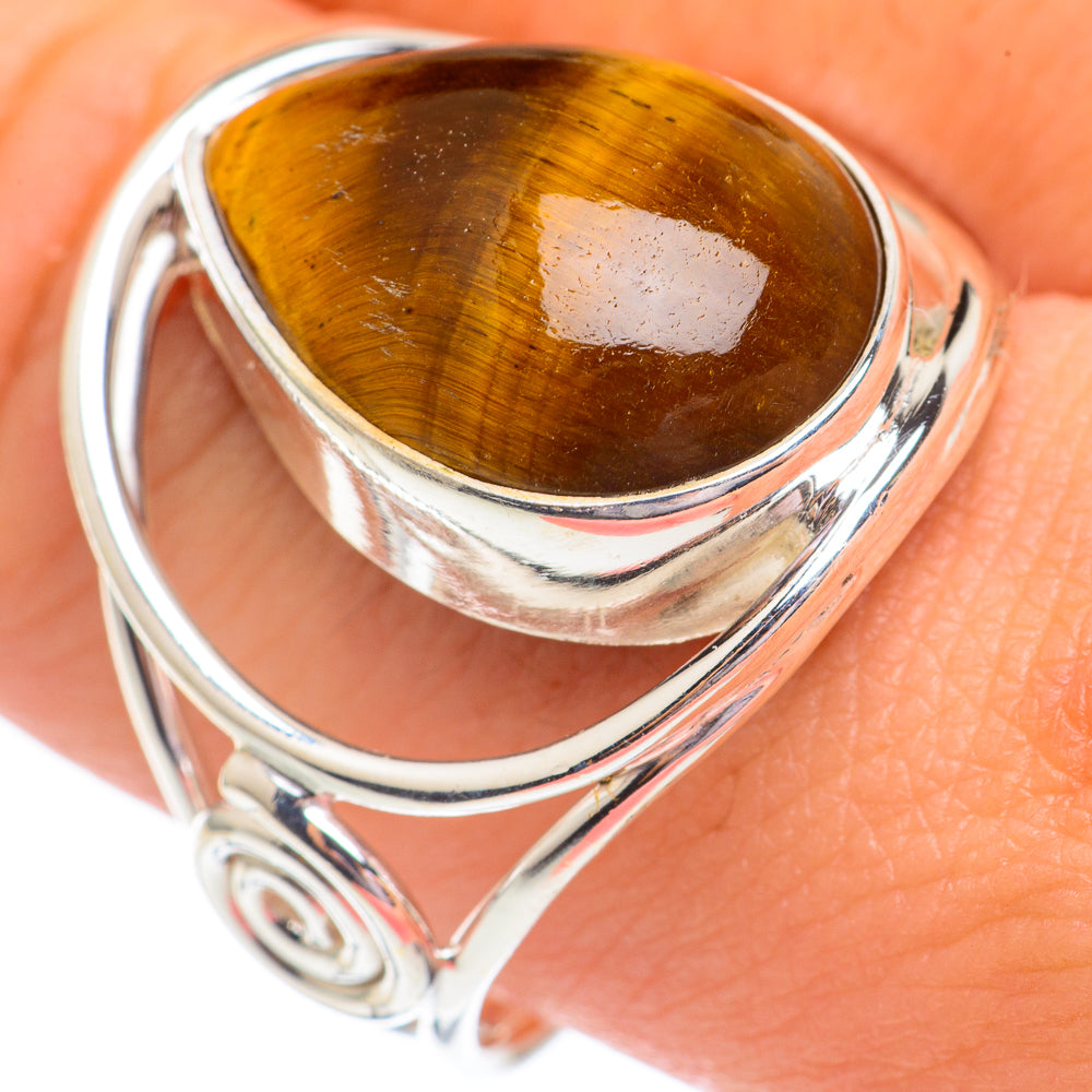 Tiger Eye Rings handcrafted by Anasilvercos - RING67971