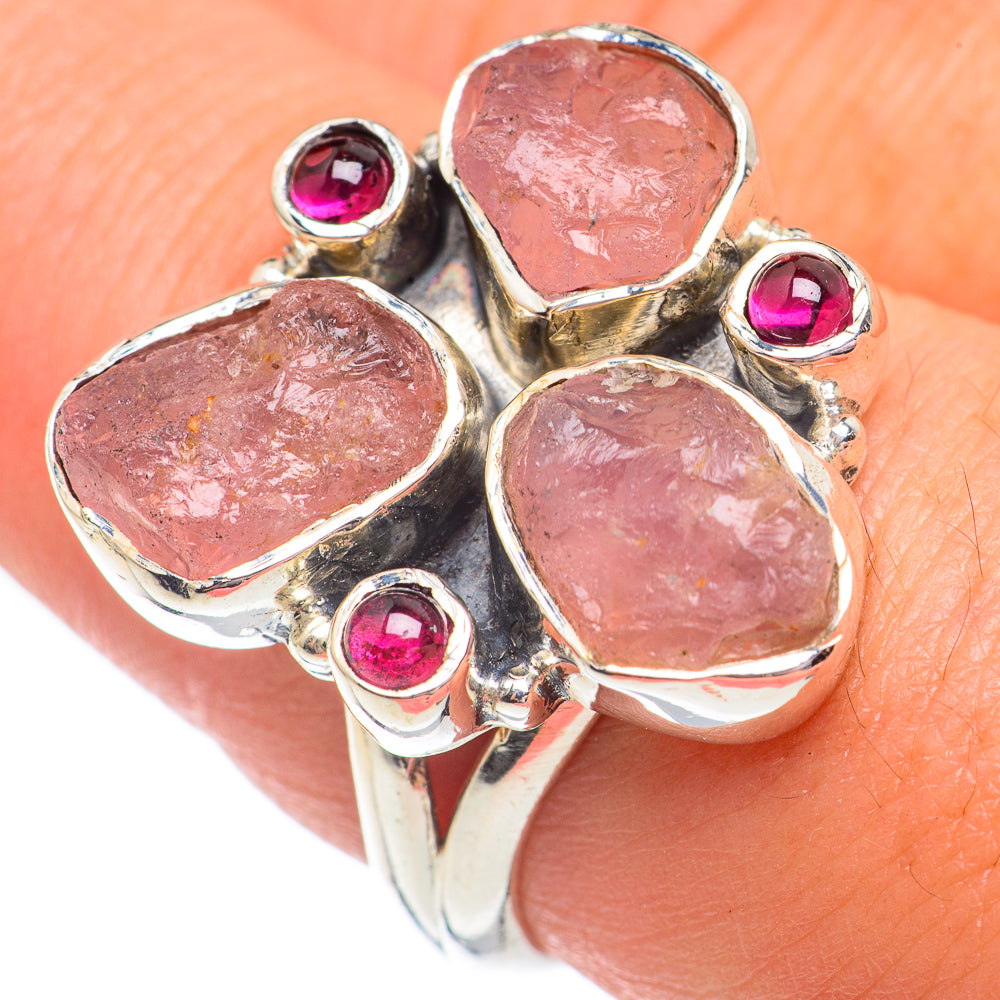 Rose Quartz Rings handcrafted by Anasilvercos - RING68001