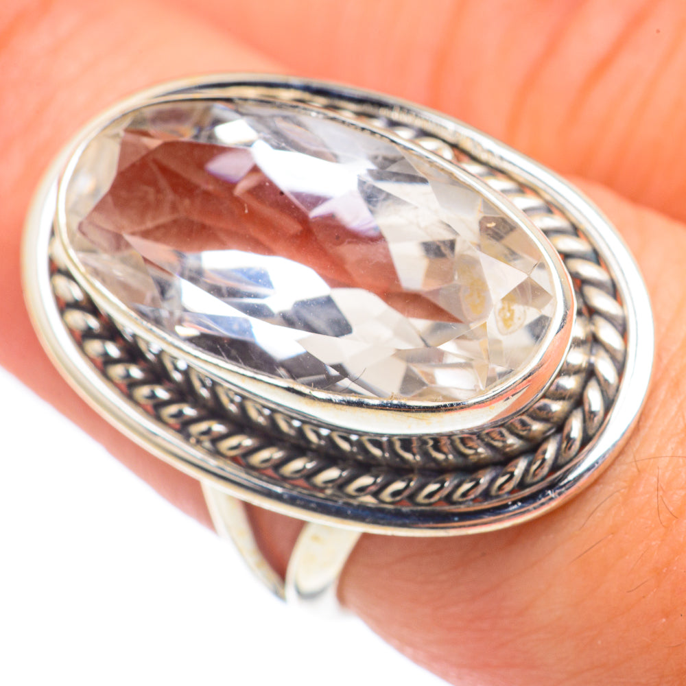 White Quartz Rings handcrafted by Anasilvercos - RING68008