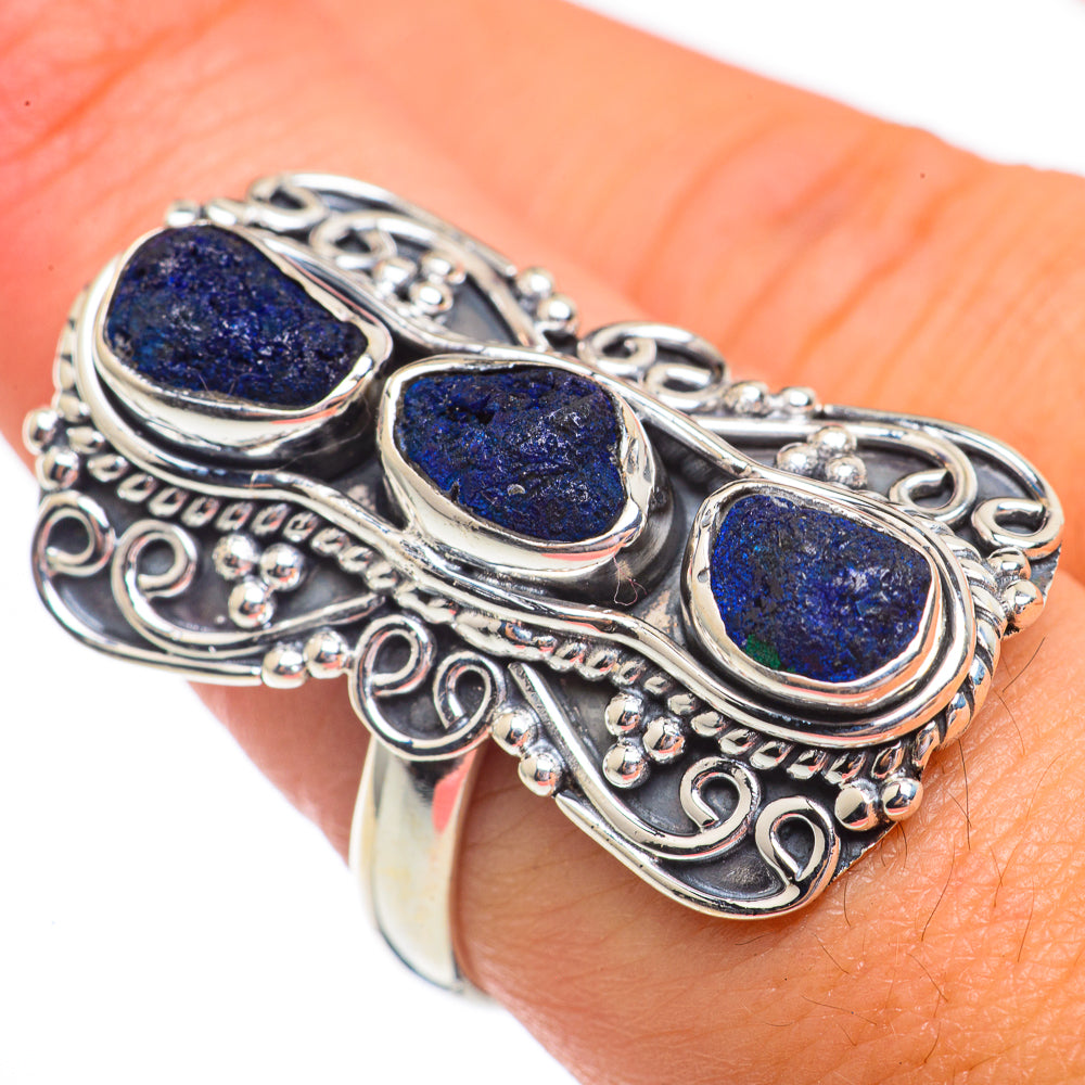 Azurite Rings handcrafted by Anasilvercos - RING68020
