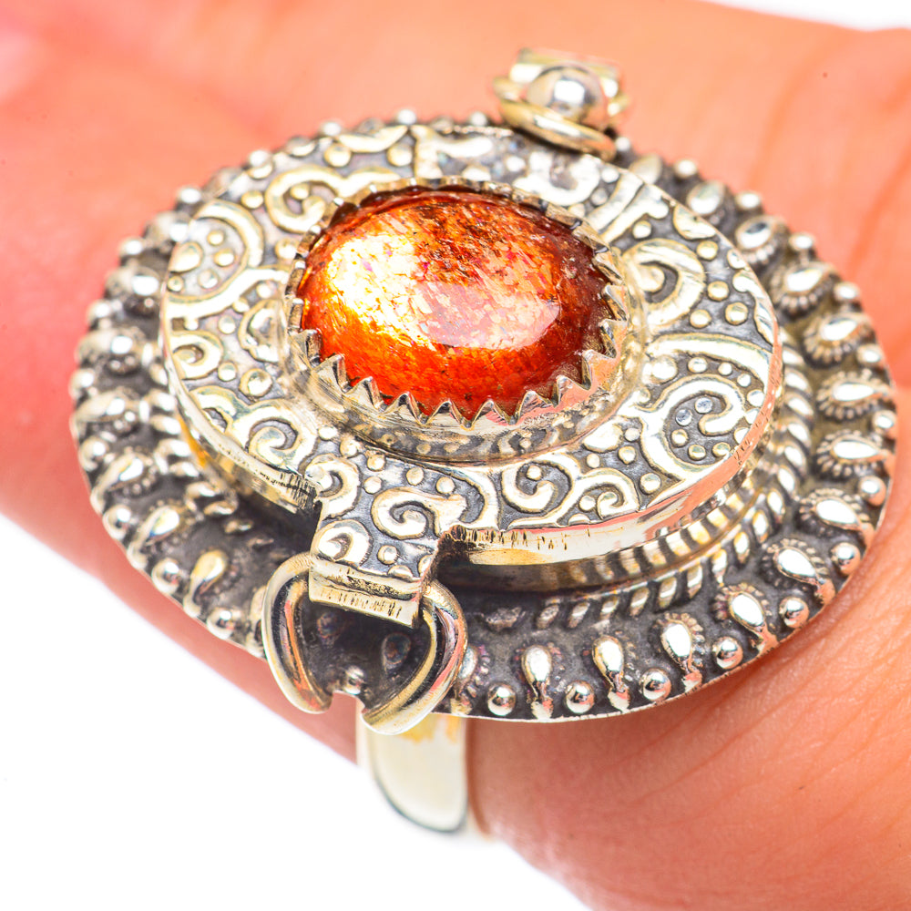 Sunstone Rings handcrafted by Anasilvercos - RING68031
