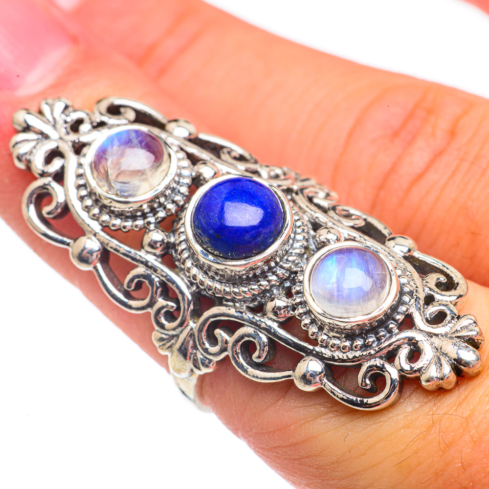 Lapis Lazuli Rings handcrafted by Anasilvercos - RING68053