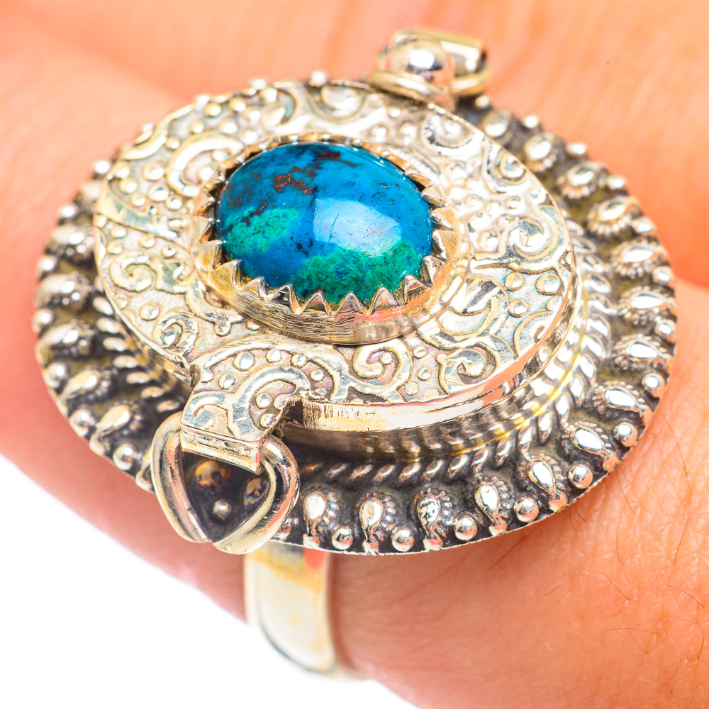 Chrysocolla Rings handcrafted by Anasilvercos - RING68055