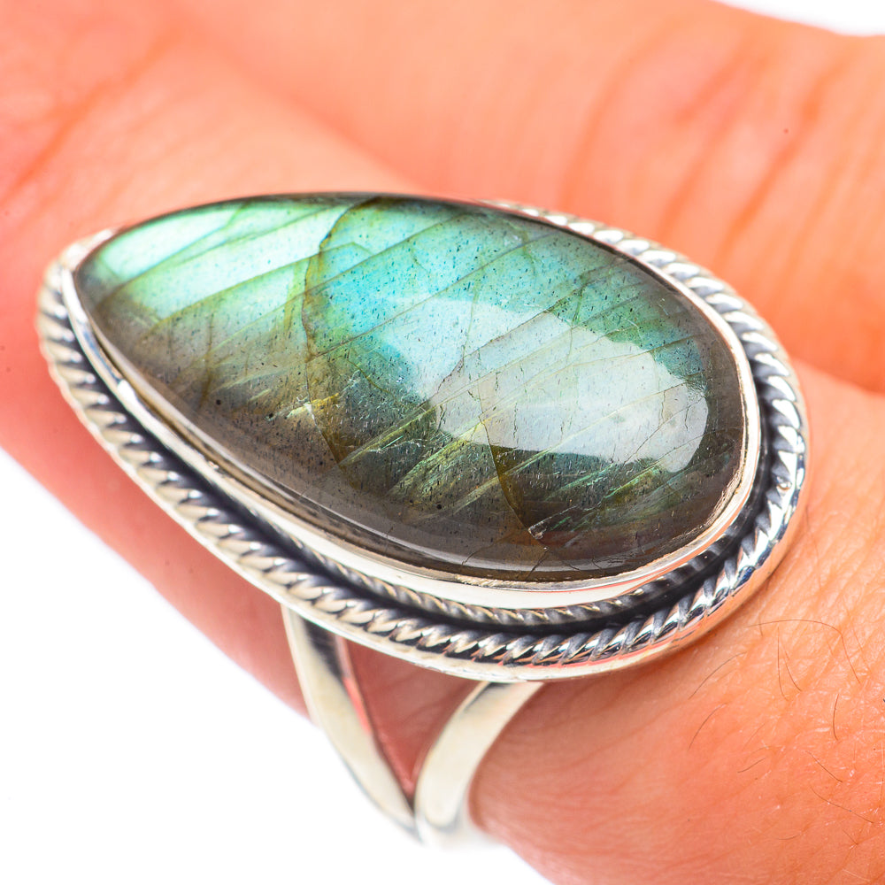 Labradorite Rings handcrafted by Anasilvercos - RING68062