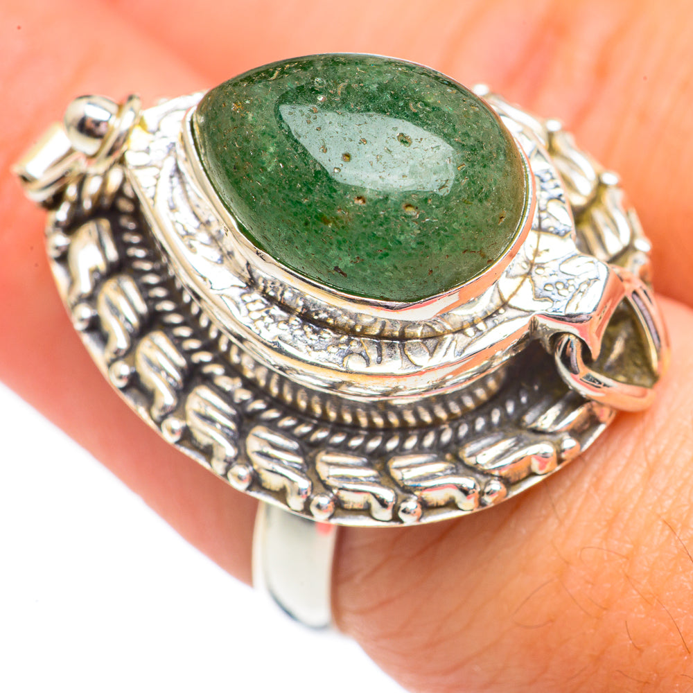 Green Aventurine Rings handcrafted by Anasilvercos - RING68063