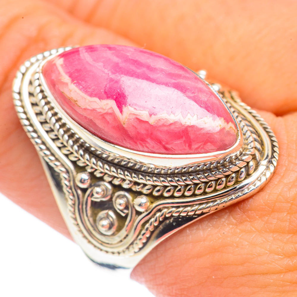 Rhodochrosite Rings handcrafted by Anasilvercos - RING68066