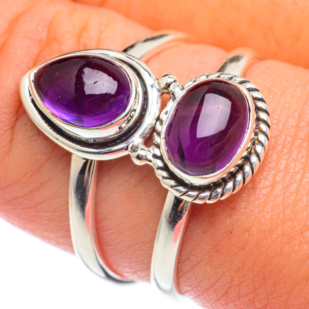Amethyst Rings handcrafted by Anasilvercos - RING68094