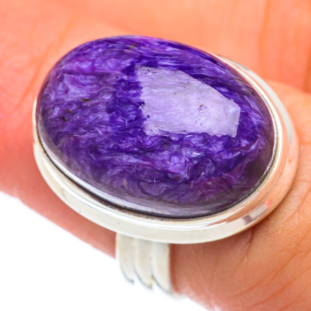 Charoite Rings handcrafted by Anasilvercos - RING68095