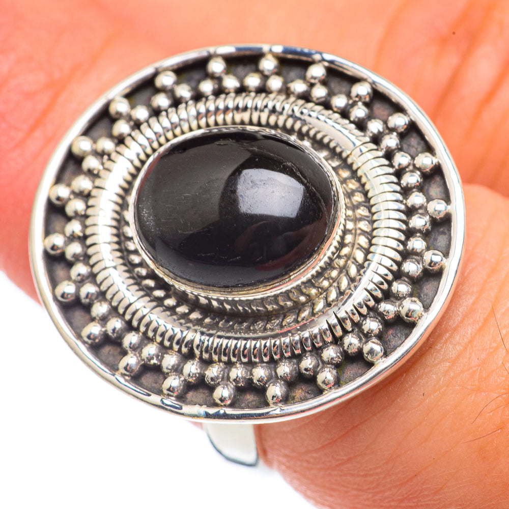 Black Onyx Rings handcrafted by Anasilvercos - RING68099