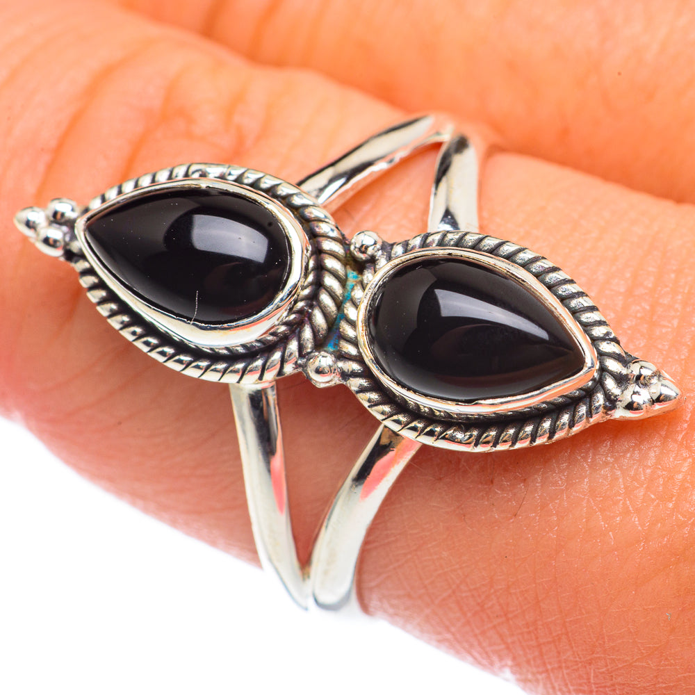 Black Onyx Rings handcrafted by Anasilvercos - RING68100