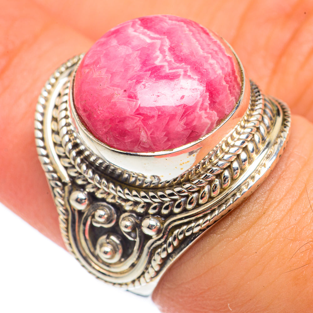 Rhodochrosite Rings handcrafted by Anasilvercos - RING68123