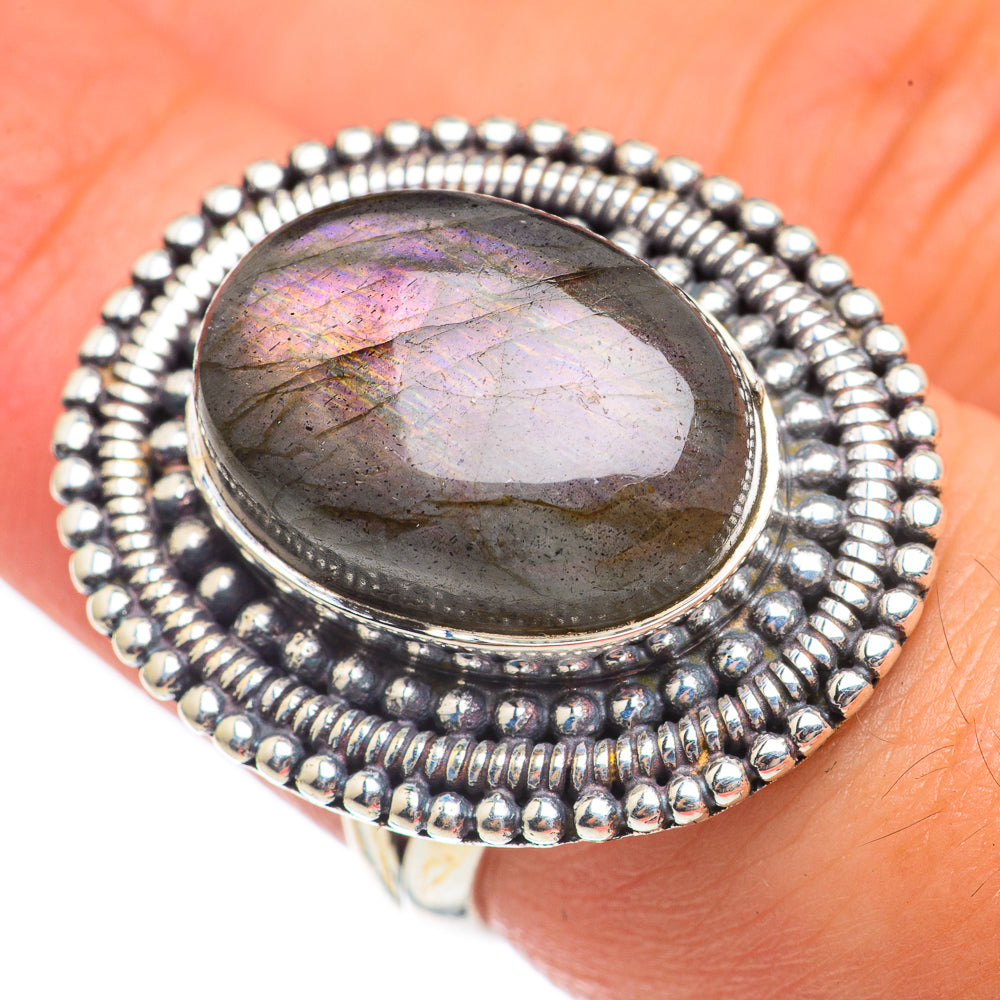 Labradorite Rings handcrafted by Anasilvercos - RING68130