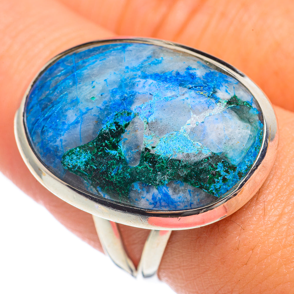 Chrysocolla Rings handcrafted by Anasilvercos - RING68148