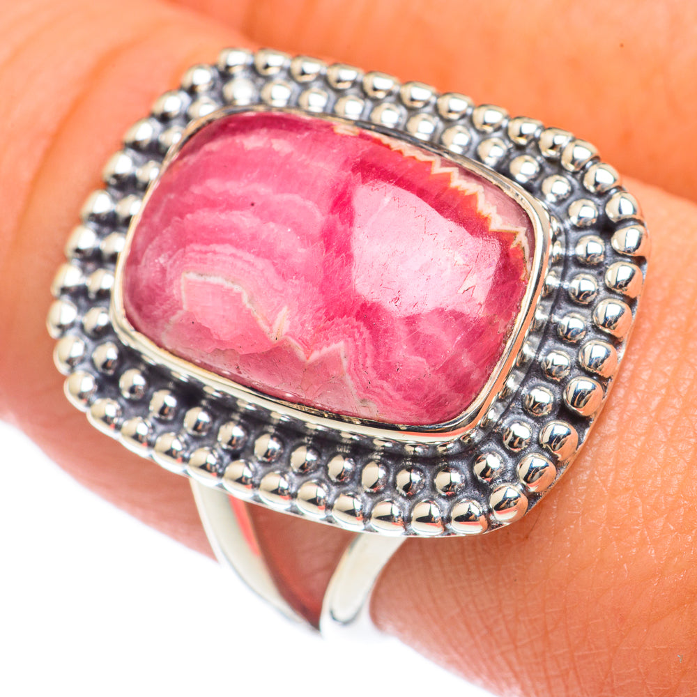 Rhodochrosite Rings handcrafted by Anasilvercos - RING68157