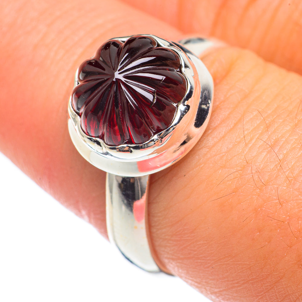 Garnet Rings handcrafted by Anasilvercos - RING68159