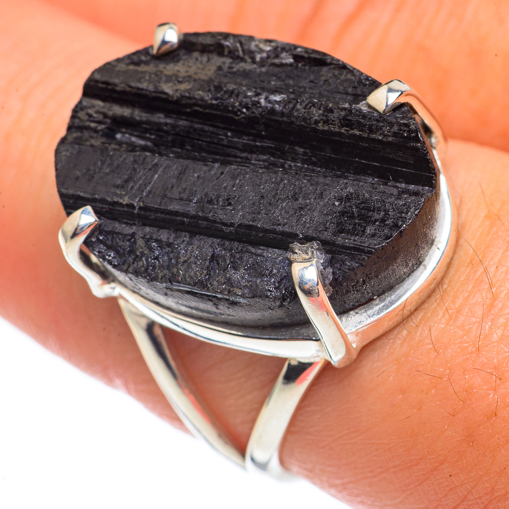 Black Tourmaline Rings handcrafted by Anasilvercos - RING68167