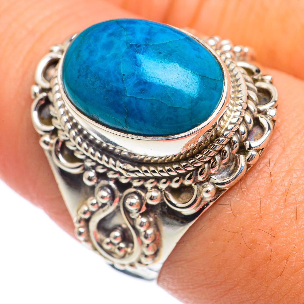 Chrysocolla Rings handcrafted by Anasilvercos - RING68178