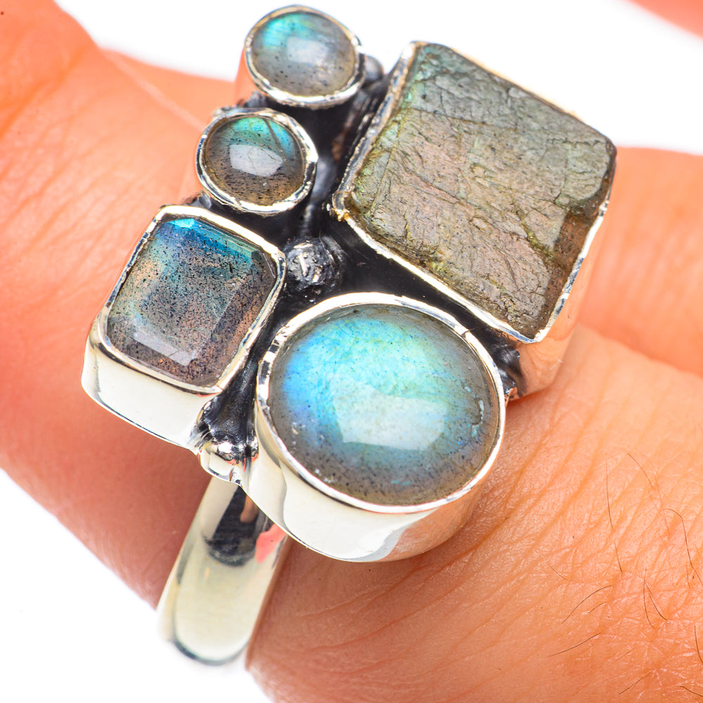Labradorite Rings handcrafted by Anasilvercos - RING68181
