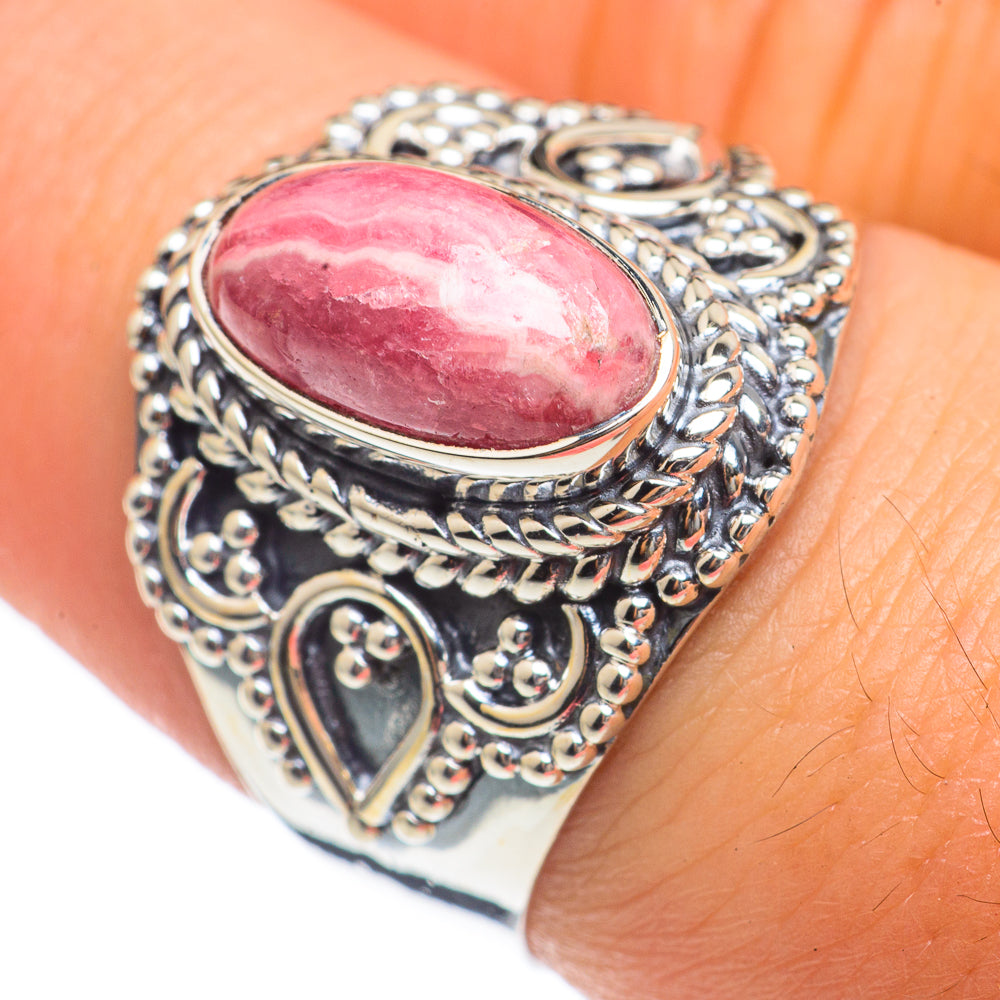 Rhodochrosite Rings handcrafted by Anasilvercos - RING68189