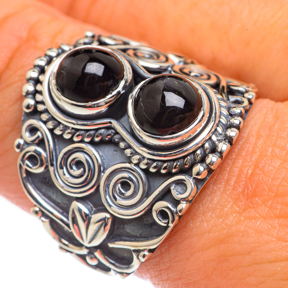 Black Onyx Rings handcrafted by Anasilvercos - RING68199