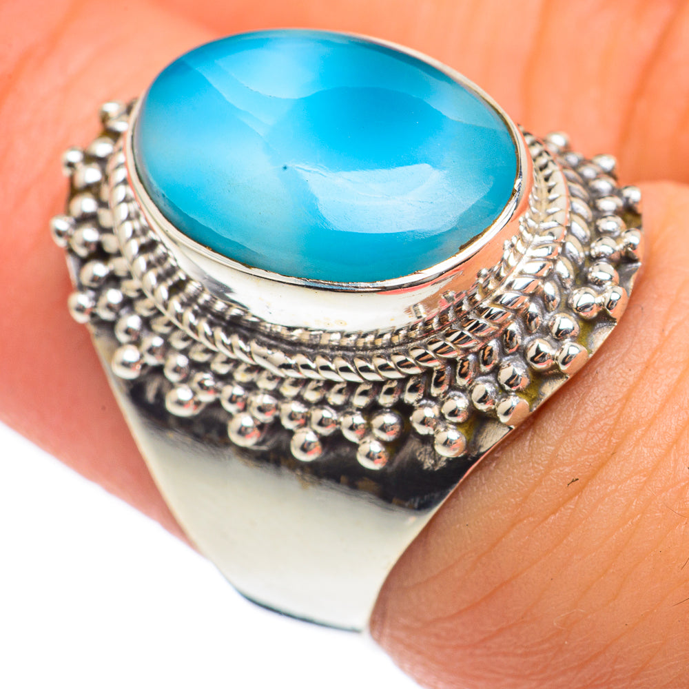 Larimar Rings handcrafted by Anasilvercos - RING68205