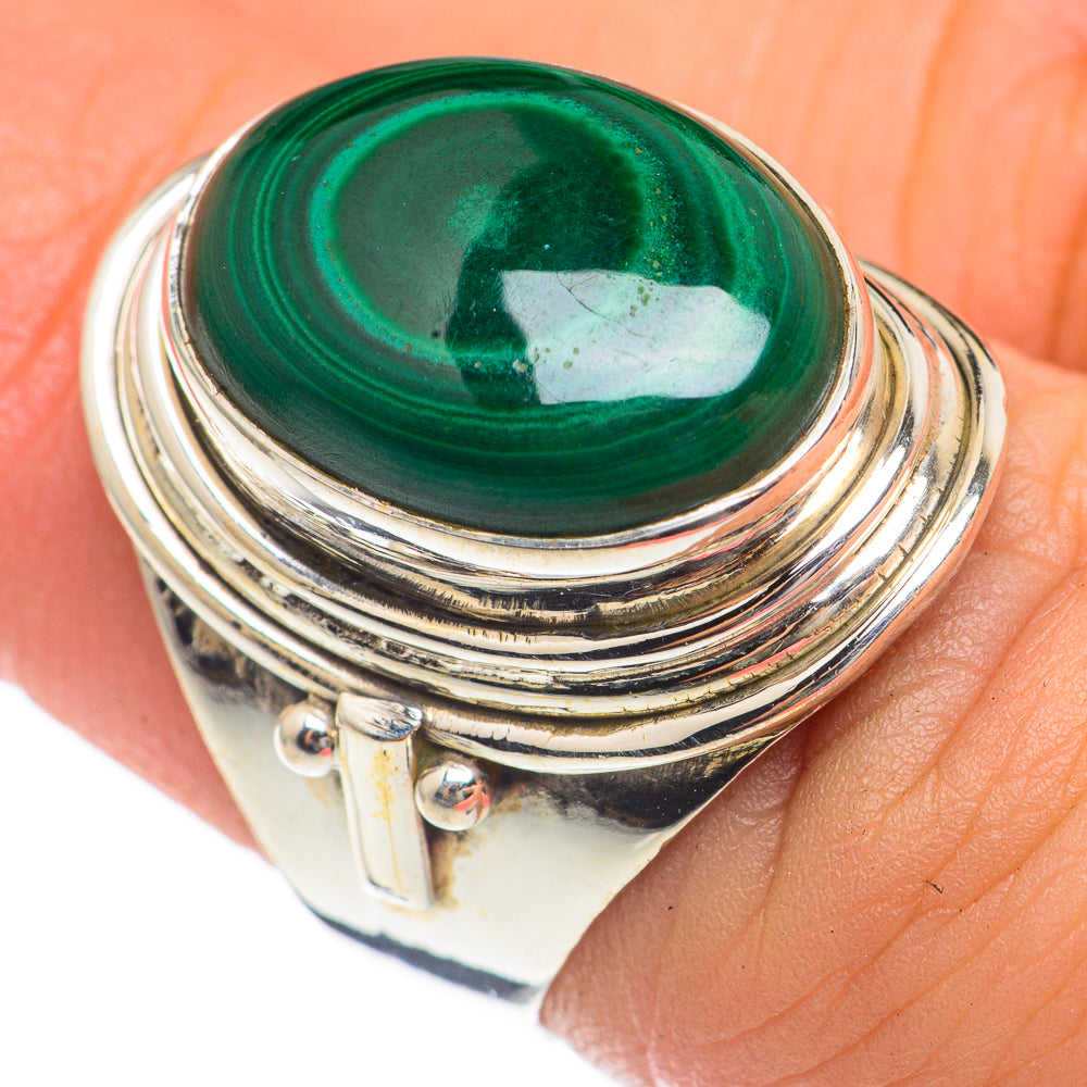 Malachite Rings handcrafted by Anasilvercos - RING68211