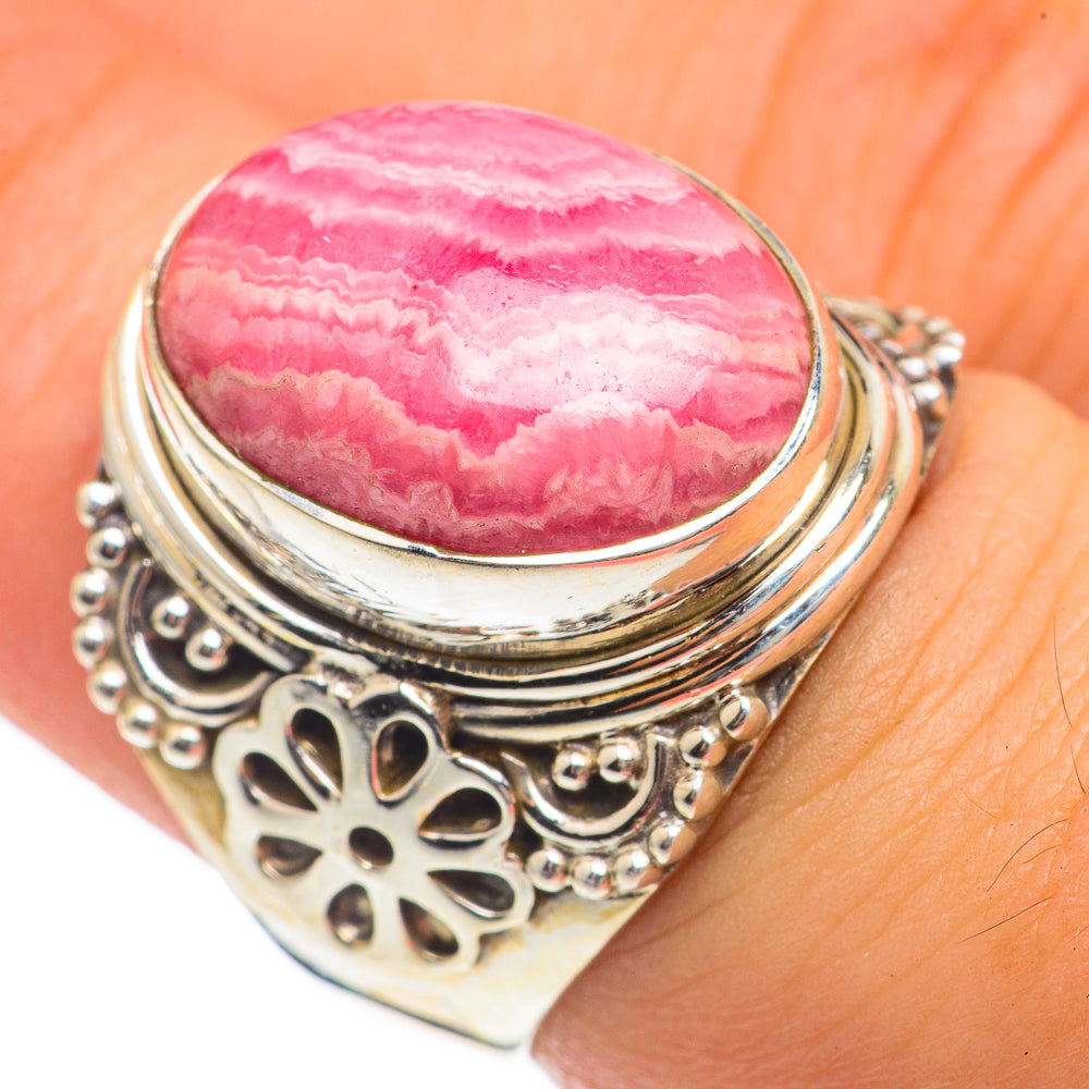 Rhodochrosite Rings handcrafted by Anasilvercos - RING68218