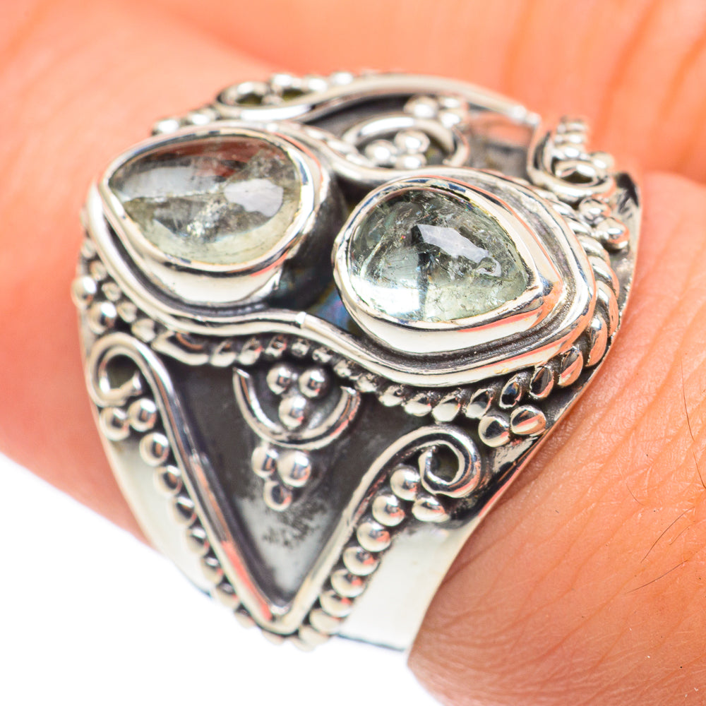 Aquamarine Rings handcrafted by Anasilvercos - RING68248