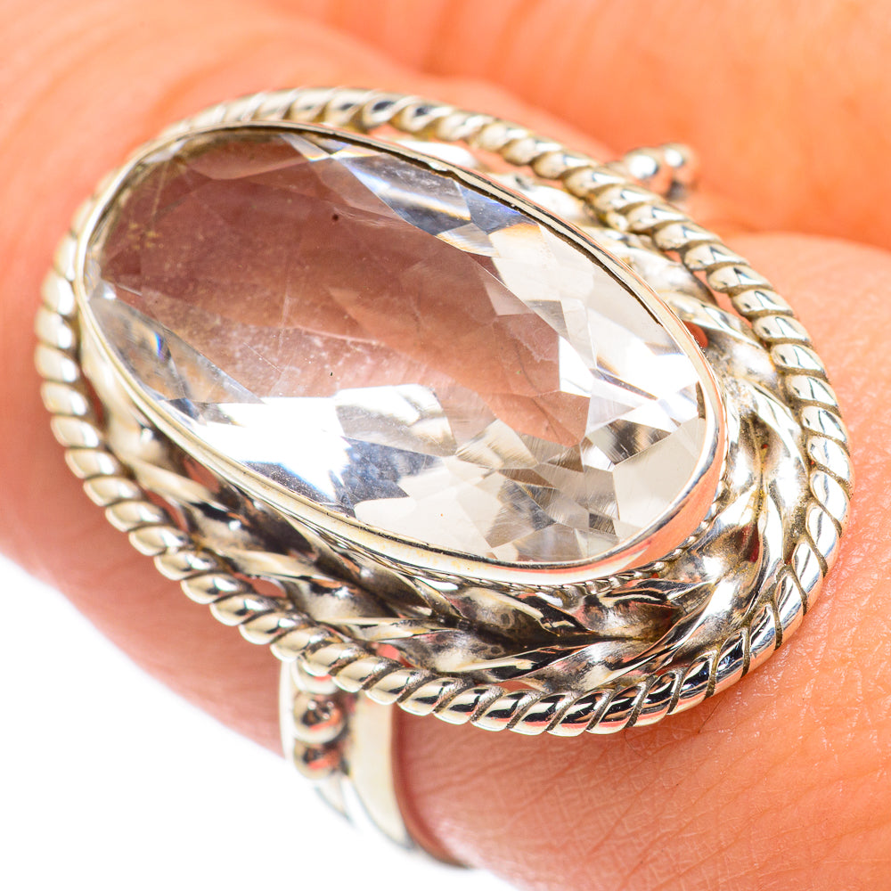 White Quartz Rings handcrafted by Anasilvercos - RING68249