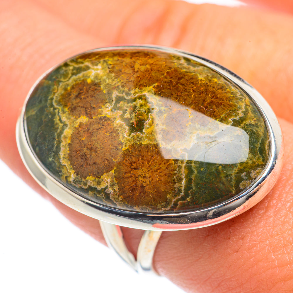 Ocean Jasper Rings handcrafted by Anasilvercos - RING68290