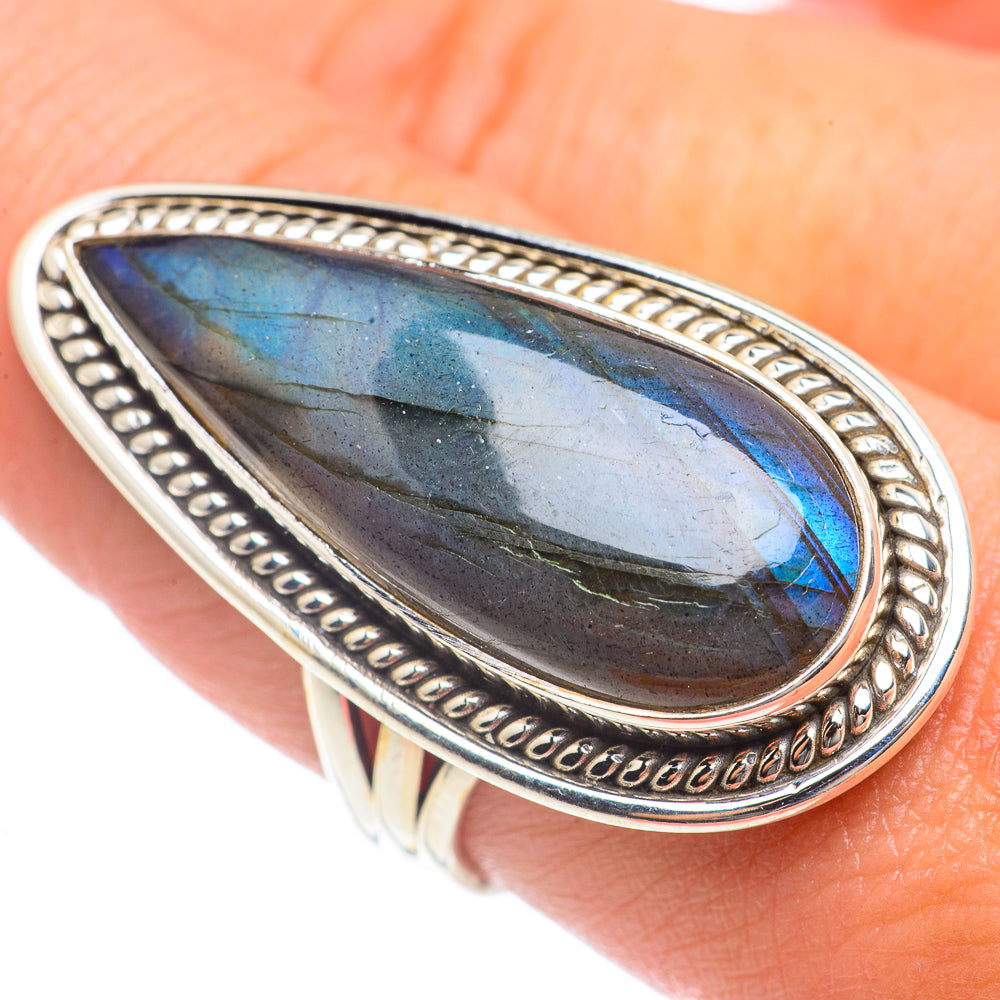 Labradorite Rings handcrafted by Anasilvercos - RING68321