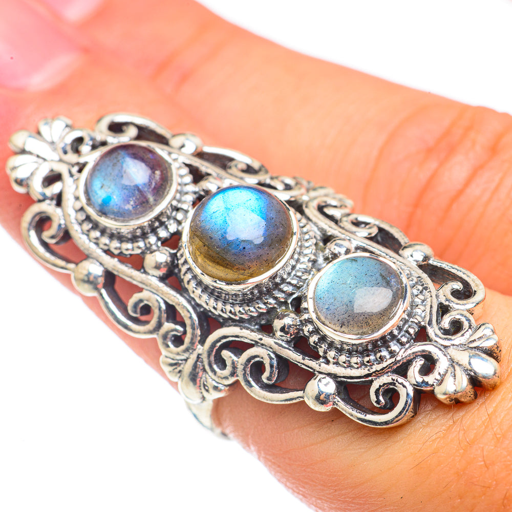 Labradorite Rings handcrafted by Anasilvercos - RING68324