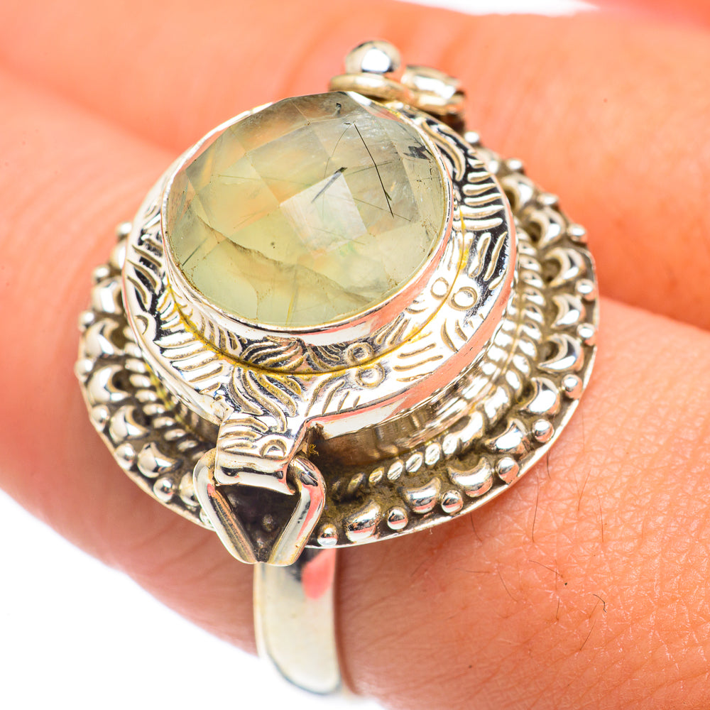 Prehnite Rings handcrafted by Anasilvercos - RING68354