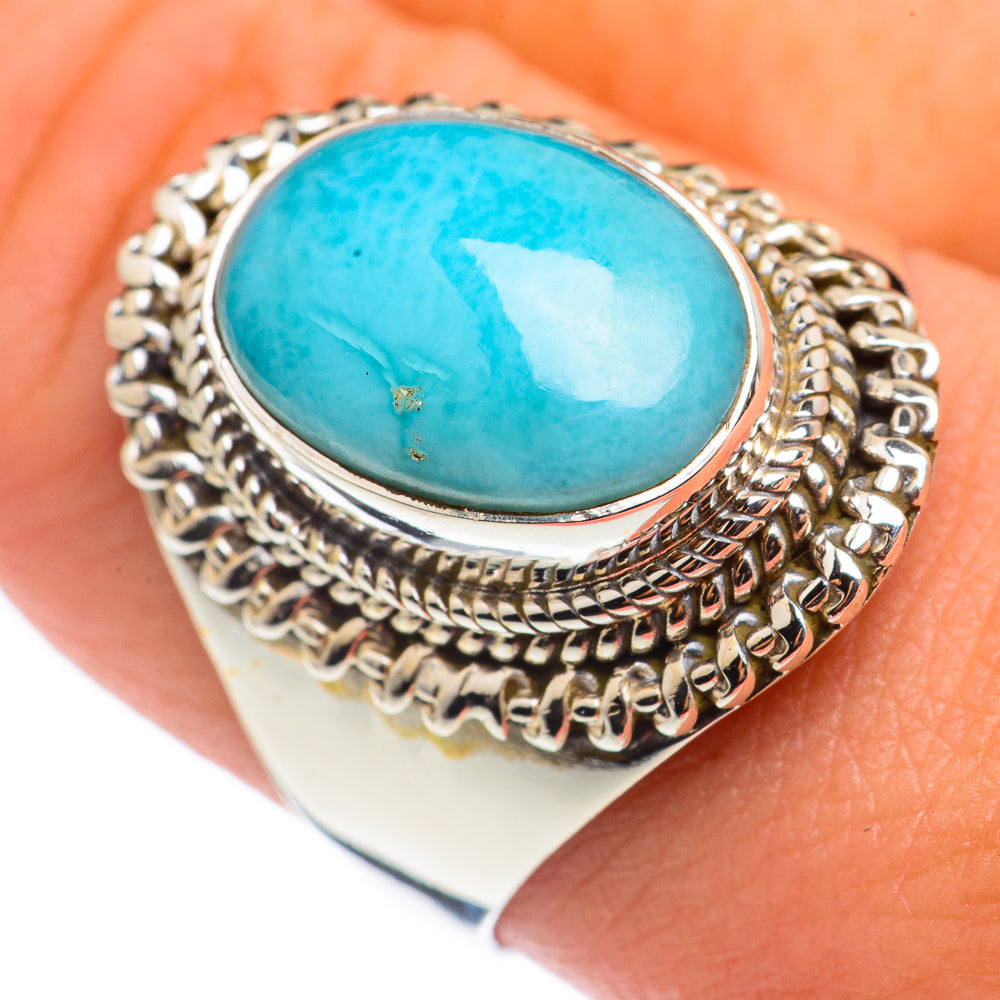 Larimar Rings handcrafted by Anasilvercos - RING68376