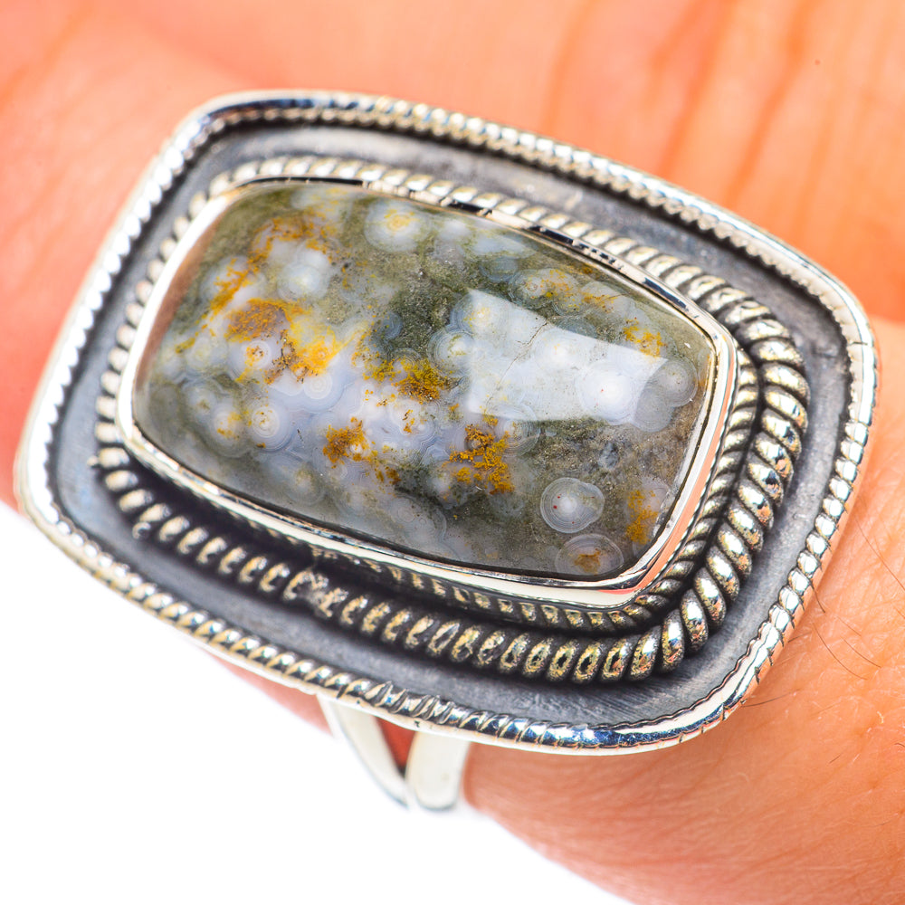 Ocean Jasper Rings handcrafted by Anasilvercos - RING68381