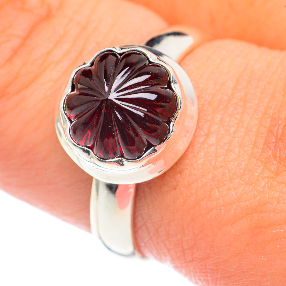 Garnet Rings handcrafted by Anasilvercos - RING68393