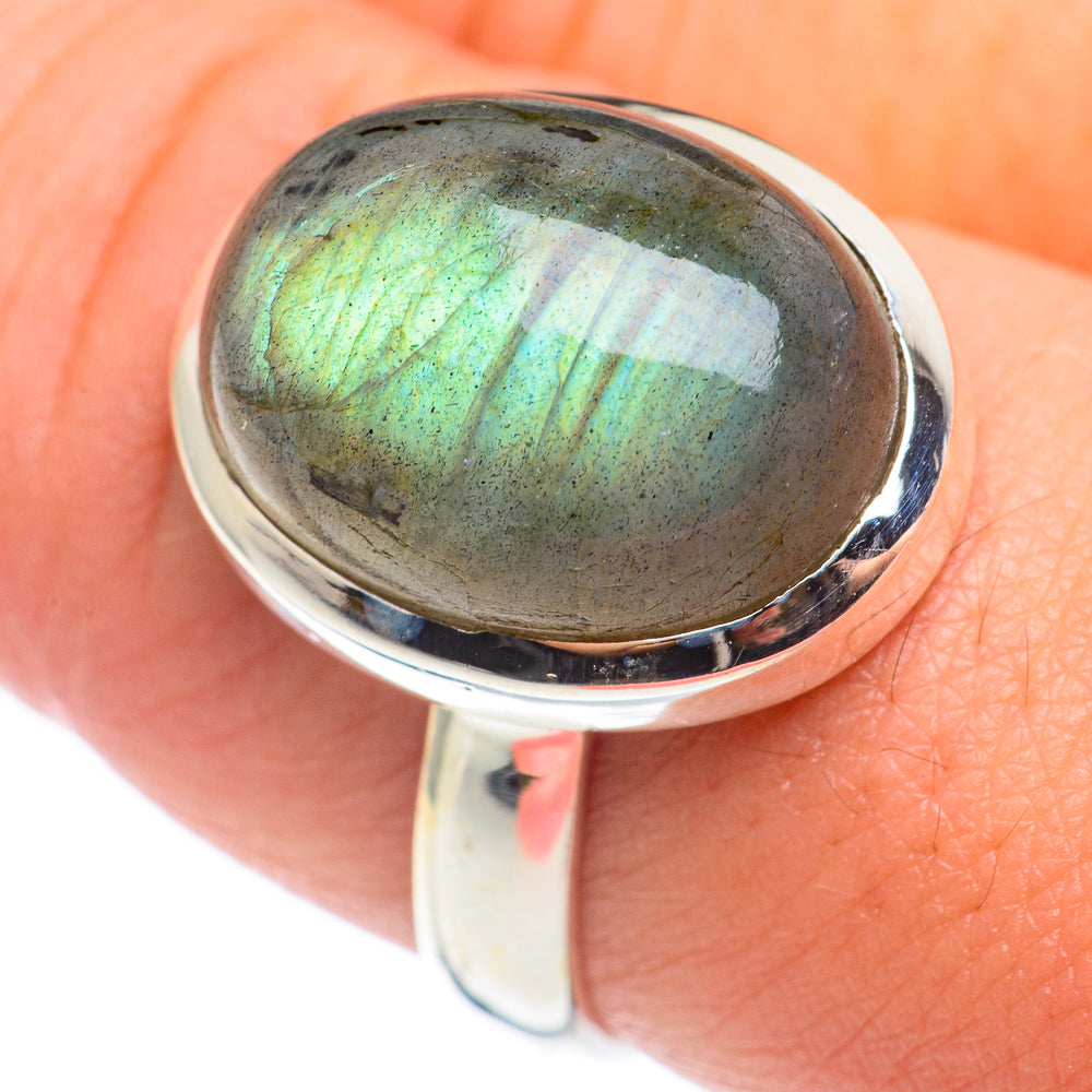 Labradorite Rings handcrafted by Anasilvercos - RING68416