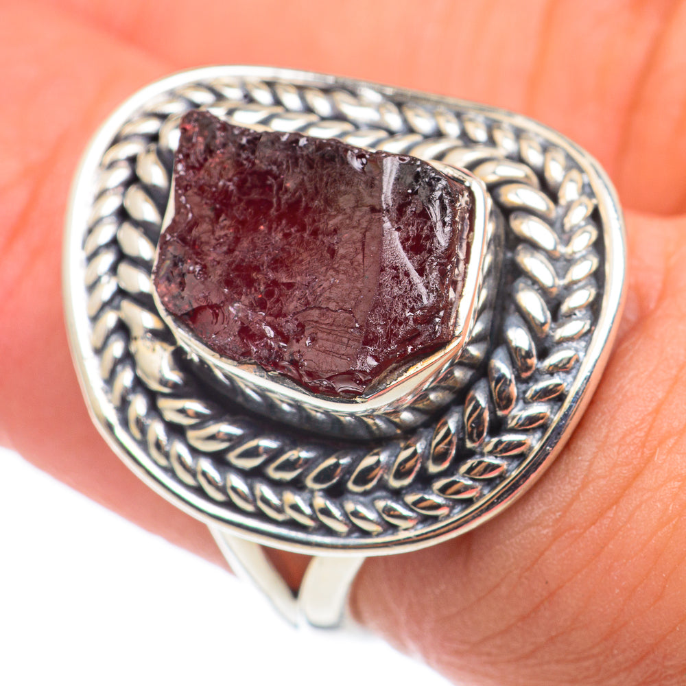 Garnet Rings handcrafted by Anasilvercos - RING68426