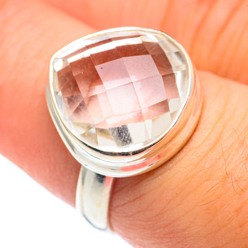 White Quartz Rings handcrafted by Anasilvercos - RING68437