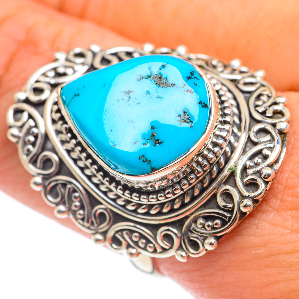 Tibetan Turquoise Rings handcrafted by Anasilvercos - RING68442