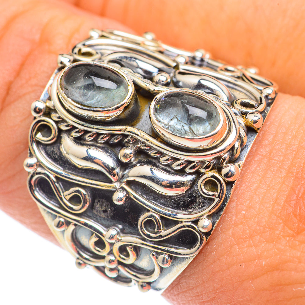 Aquamarine Rings handcrafted by Anasilvercos - RING68443