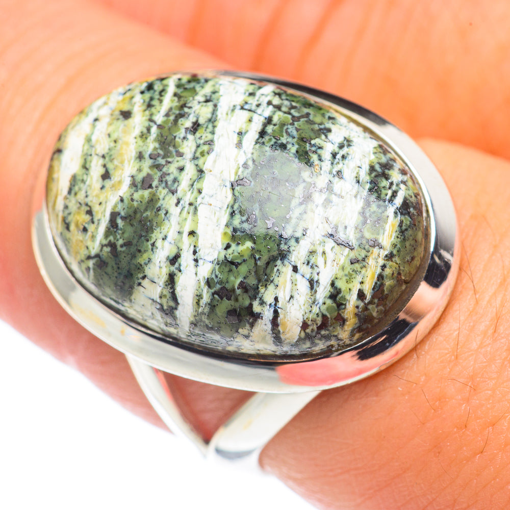 Lizard Jasper Rings handcrafted by Anasilvercos - RING68449