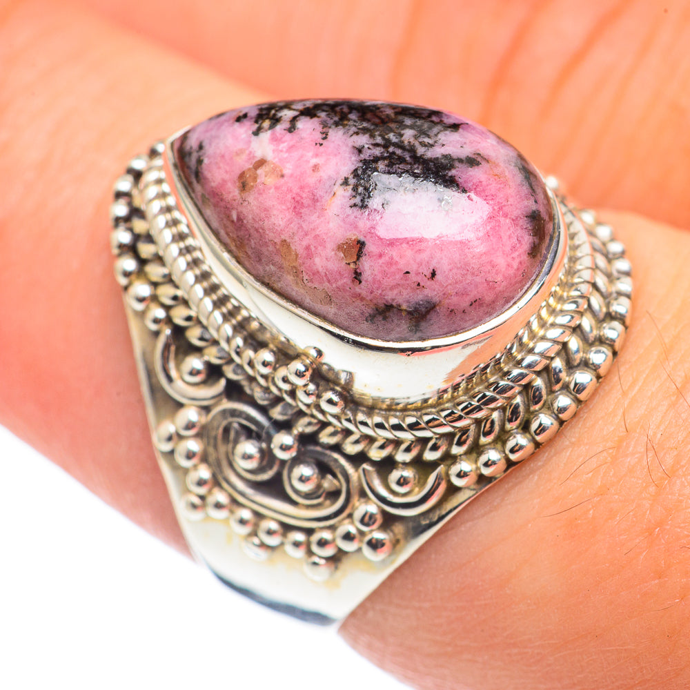 Rhodonite Rings handcrafted by Anasilvercos - RING68458