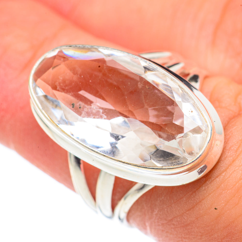 White Quartz Rings handcrafted by Anasilvercos - RING68466