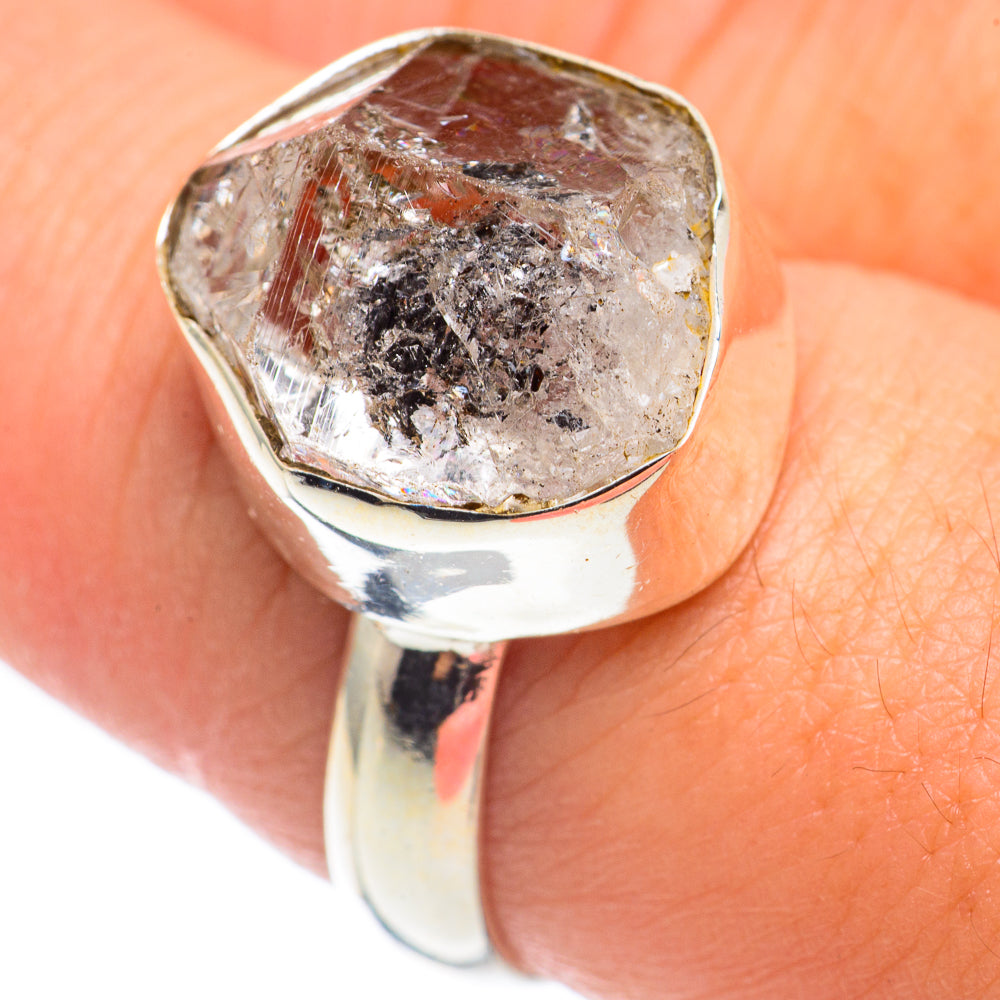 Herkimer Diamond Rings handcrafted by Anasilvercos - RING68470